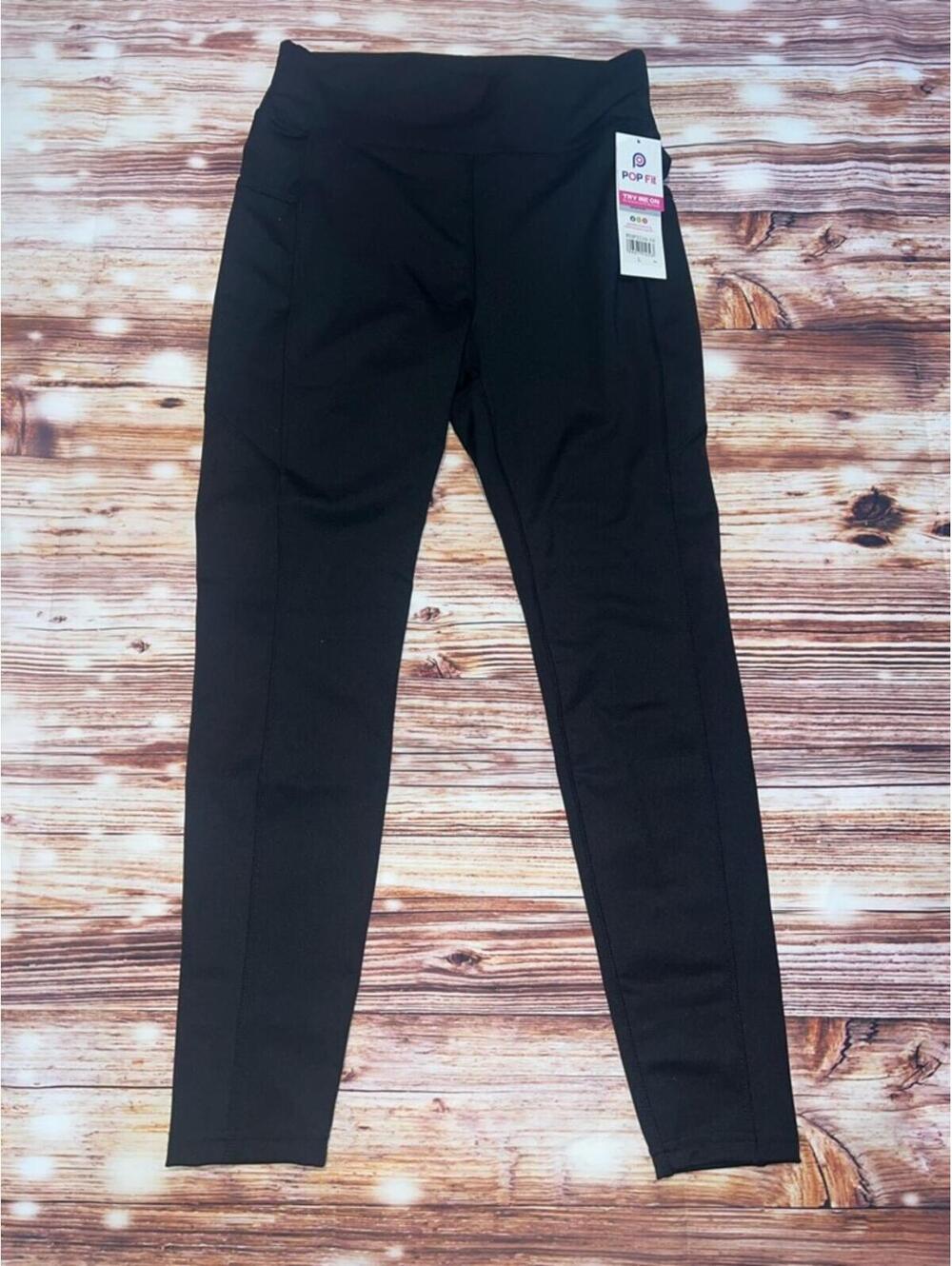 POP Fit Black Slim Active Leggings